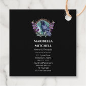 紫色の花の天空の結晶リース フェイバータグ (裏面)