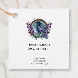 紫色の花の天空の結晶リース フェイバータグ