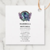 紫色の花の天空の結晶リース フェイバータグ (裏面)