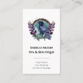 紫色の花の天空の結晶リース 名刺 (正面)