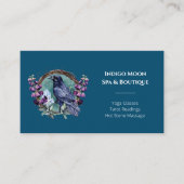 紫色の花の天空の結晶リース 名刺 (正面)