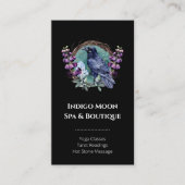 紫色の花の天空の結晶リース 名刺 (正面)