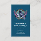 紫色の花の天空の結晶リース 名刺 (正面)