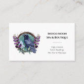 紫色の花の天空の結晶リース 名刺 (正面)