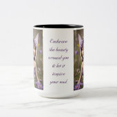 紫色の花の妖精 ツートーンマグカップ (中央)