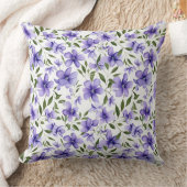 紫色の花の情熱 クッション (ブランケット)