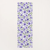 紫色の花の情熱 ヨガマット (裏面)