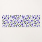 紫色の花の情熱 ヨガマット (正面(横))