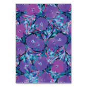 紫色の花の手絵を描テーブル番号 テーブルナンバー (裏面)