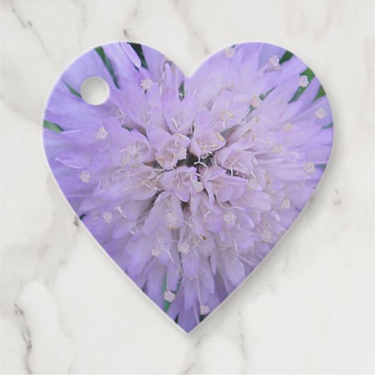 紫色の花の星印 フェイバータグ (正面)