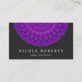 紫色の花の曼荼羅 名刺