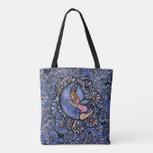 紫色の花の月の妖精 トートバッグ (裏面)