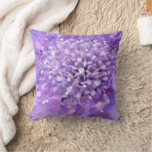 紫色の花の枕 クッション (ブランケット)