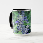 紫色の花の植物の写真 マグカップ (正面左)