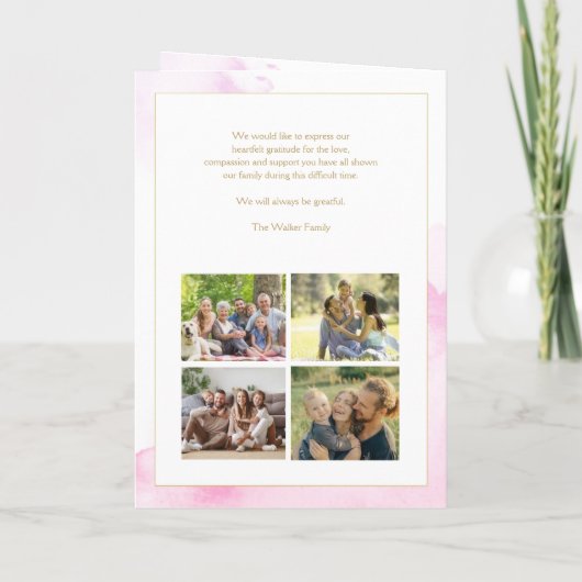 紫色の花の注文の折り畳みプログラム プログラム (裏面)