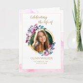 紫色の花の注文の折り畳みプログラム プログラム (正面)