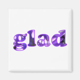 紫色の花の磁石で綴ったGlad マグネット