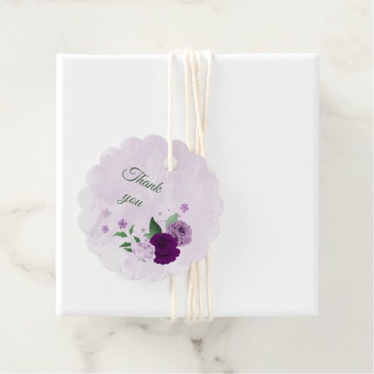 紫色の花の結婚緑 フェイバータグ (インサイチュ)