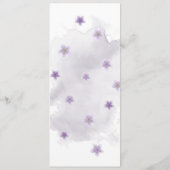 紫色の花の結婚緑 メニュー (裏面)