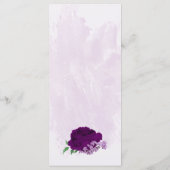 紫色の花の結婚緑 メニュー (裏面)