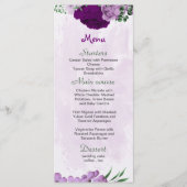 紫色の花の結婚緑 メニュー (正面)