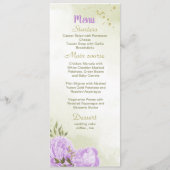 紫色の花の結婚緑 メニュー (正面)