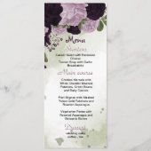 紫色の花の結婚緑 メニュー (正面)