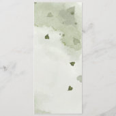 紫色の花の結婚緑 メニュー (裏面)