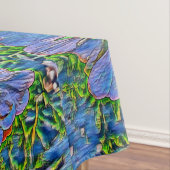 紫色の花の絵画 テーブルクロス (インサイチュ)