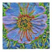 紫色の花の絵画 フォトキューブ (右)