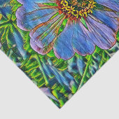 紫色の花の絵画 薄葉紙 (詳細)
