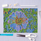 紫色の花の絵画 薄葉紙 (クラフト)
