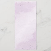 紫色の花の緑の植物結婚の メニュー (裏面)