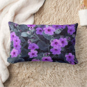 紫色の花の腰神経の枕 ランバークッション (ブランケット)
