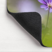 紫色の花の自然写真 マウスパッド (コーナー)