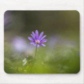 紫色の花の自然写真 マウスパッド (正面)