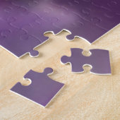 紫色の花の花の蘭メッセンジャーバ ジグソーパズル (側面)