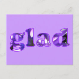 紫色の花の葉書で綴った良い ポストカード