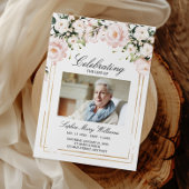 紫色の花の葬儀順 プログラム