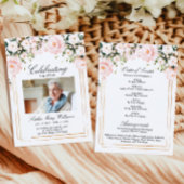 紫色の花の葬儀順 プログラム