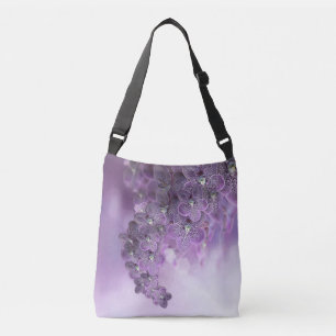 紫色の花の蘭 クロスボディバッグ