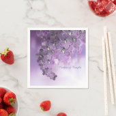 紫色の花の蘭 スタンダードカクテルナプキン (インサイチュ)