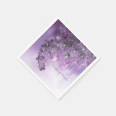 紫色の花の蘭 スタンダードカクテルナプキン (角)