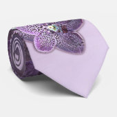 紫色の花の蘭 ネクタイ (ロール)