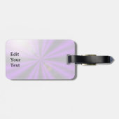 紫色の花の虹の夢、天使の翼 ラゲッジタグ (裏面横)