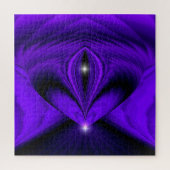 紫色の花の虹の夢、2つの星 ジグソーパズル (縦)