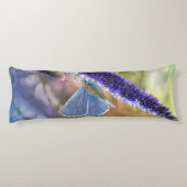 紫色の花の蝶 ボディピロー (裏面)