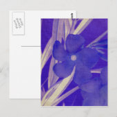 紫色の花の郵便はがき ポストカード (正面/裏面)