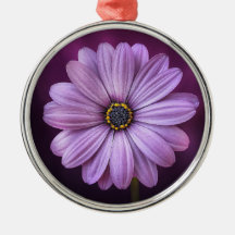 紫色の花の開花セラミックオーナメント