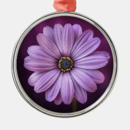 紫色の花の開花セラミックオーナメント メタルオーナメント